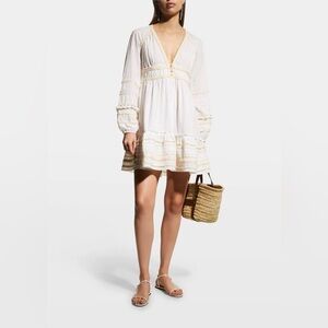 Veronica Beard Payton Embroidered Cotton Dress